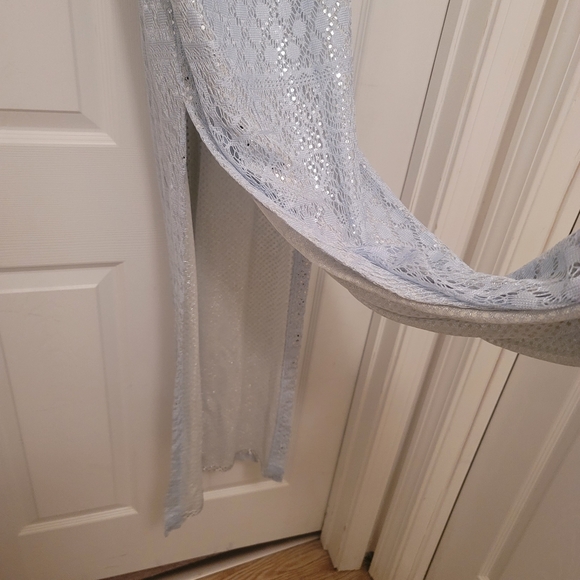 Light blue silver sequined dress - Picture 4 of 6